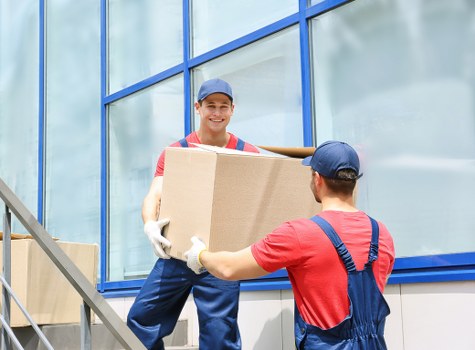 Office relocation planning in Hammersmith with business moving equipment