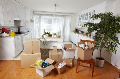 Careful loading of household furniture during a Hammersmith move