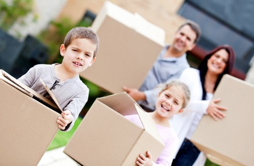 Preparing boxes and furniture for a flat move in Hammersmith