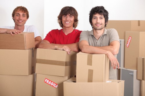 Removal van prepared for a West London relocation
