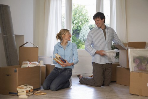 Office furniture and equipment prepared for relocation in West London