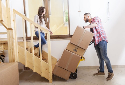 Professional removals team handling a home relocation near Hammersmith