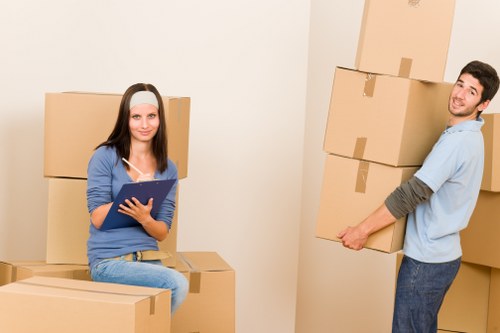 Careful loading of furniture for a student relocation in Hammersmith