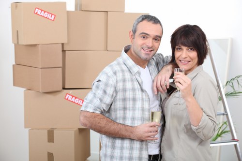 Professional Hammersmith removal van team handling a local move